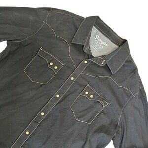 Wrangler Men's Black Western Shirt